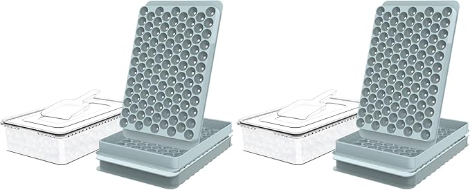 WIBIMEN Mini Ice Cube Trays, Small Tiny Round Pebble Crushed Nugget Ice Trays by WIBIMEN