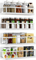 Spice Rack Wall Mounted, 4 Pack Pantry Door Organizer & Hanging Storage Baskets by Umomi