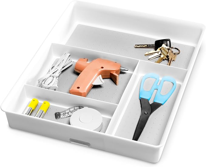 madesmart 4 Compartment Drawer Organizer, Office Tools, & Small Household Items - Image 5