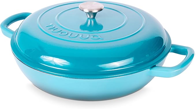 Shallow Cast Iron Casserole by Nuovva