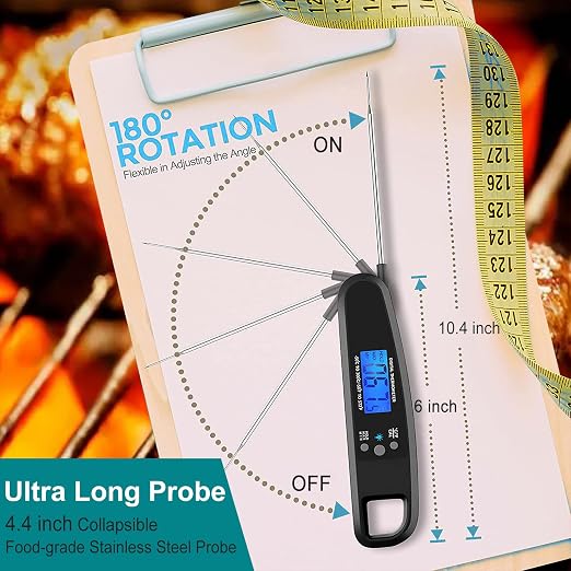 Meat Thermometer Digital, IP67 Waterproof Cooking Thermometer - Image 3