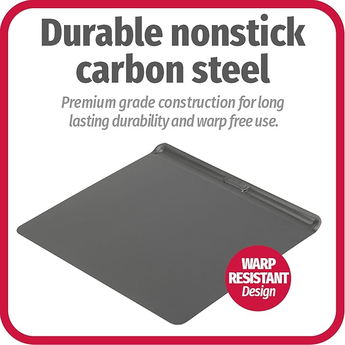 GoodCook AirPerfect Non-Stick Air Insulated 16” x 14” Cookie Sheet - Image 7