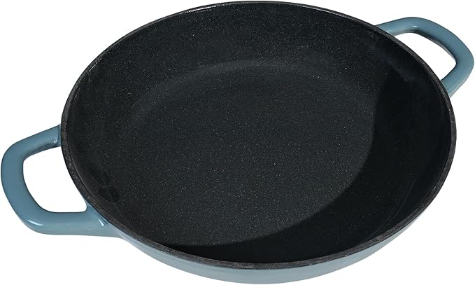 Flavehc Braiser Enameled Cast Iron Braiser 2.25 qt Braiser Pan - Image 6