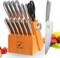 imarku Knife Set, 14 Piece Premium Kitchen Knife Block Set, Razor Sharp by imarku