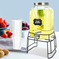 2 Gallon Glass Drink Dispensers by DD%26HAPP