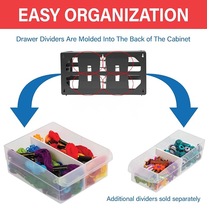 Akro-Mils 26-Drawer Plastic Drawer Storage Cabinet - Image 4