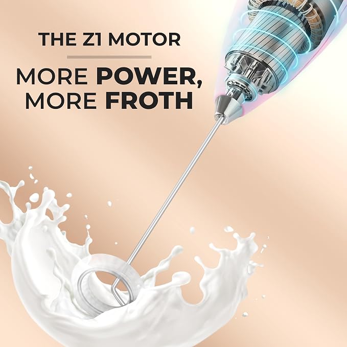 Zulay Kitchen Powerful Milk Frother Wand - Image 4