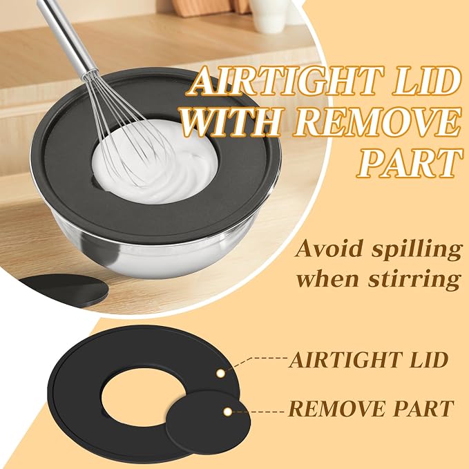 Unokit Mixing Bowls with Lids Set - Image 3