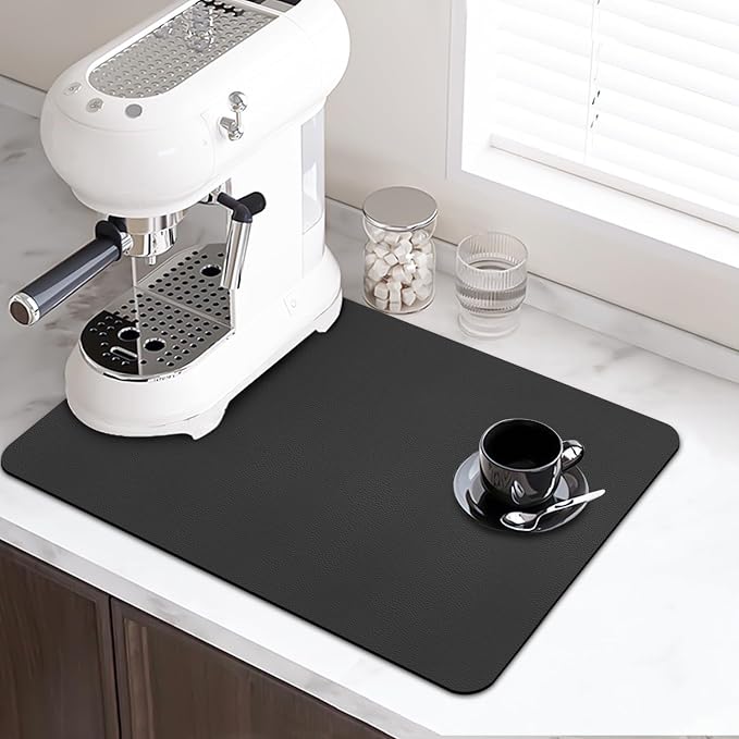 LOPNUR Kitchen Dish Drying Mat, Super Absorbent Dish Drying Pad, Diatomite - Image 2