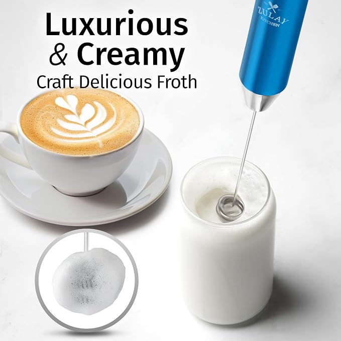 Zulay Kitchen Rechargeable Milk Frother Handheld Lux - Image 2