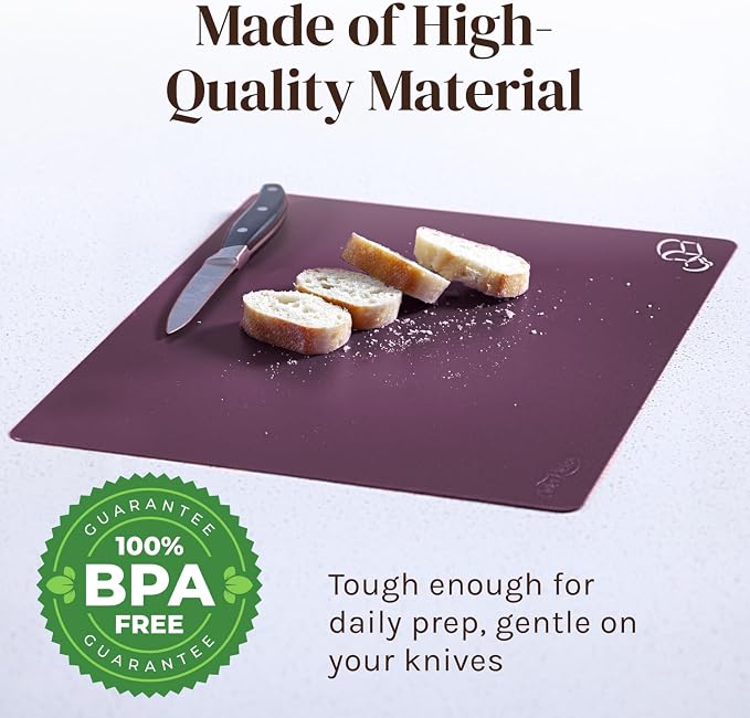 Cooler Kitchen Extra Thick Pastel Flexible Plastic Cutting Board Mats - Image 6