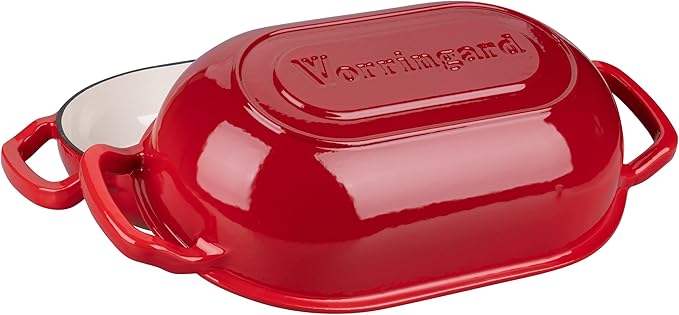 VORRINGARD Enameled Cast Iron Sourdough Bread Oven, Dutch Oven, Loaf Cast Iron - Image 4