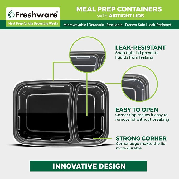 Freshware Meal Prep Containers - Image 5