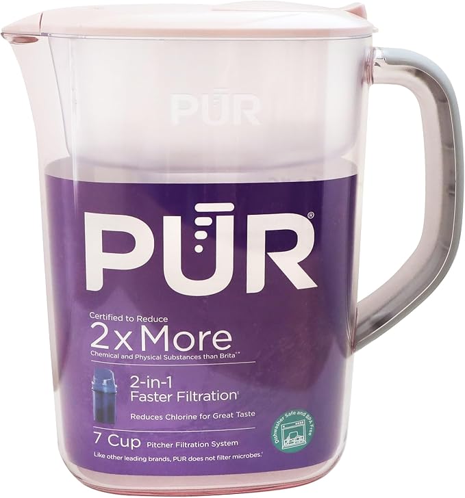 PUR 7-Cup Water Pitcher, 1 Genuine Filter, Great-tasting Water, Dishwasher Safe by PUR