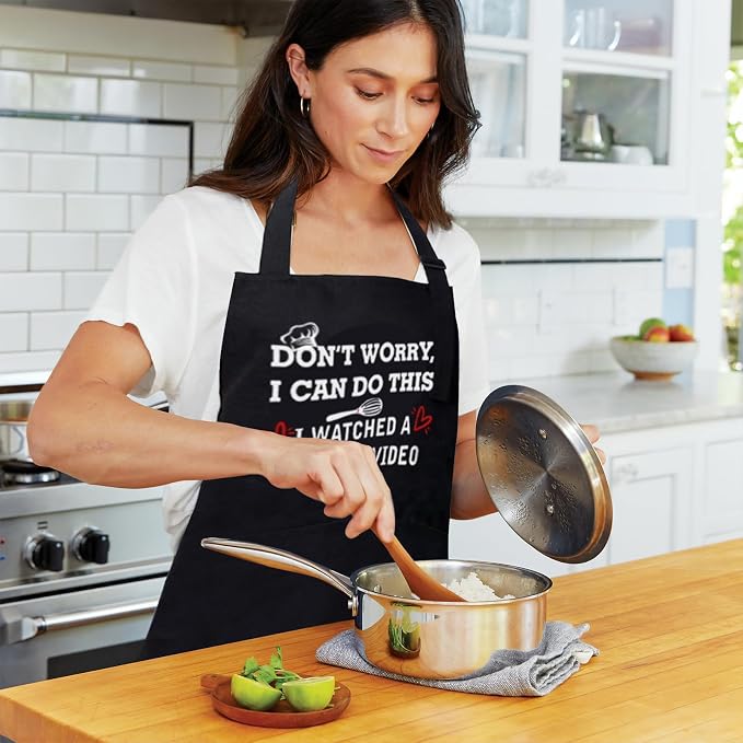 ONFAON Funny Apron for Men Women, Father's Day Gifts, Gifts for Mom, Birthday - Image 7