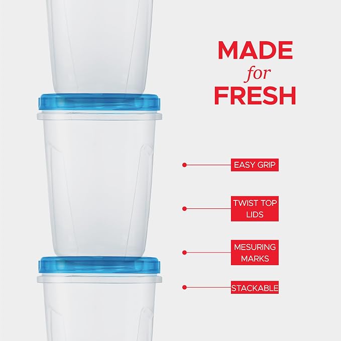 Tafura 12 Pack Leakproof Freezer Containers - Image 5