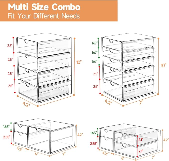 Makeup Drawer Storage Organizer - Image 2