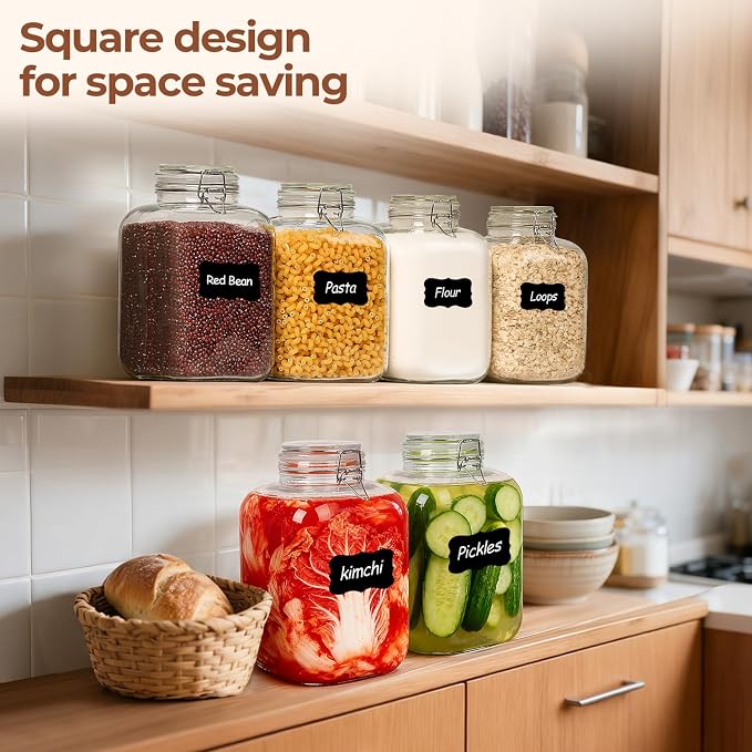 ComSaf 5L Square Glass Jars - Image 6