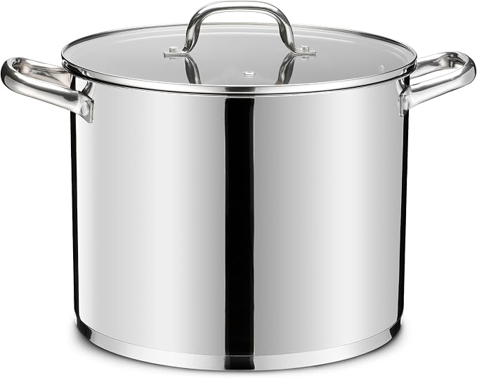 14 QT Stainless Steel Large Stock Pot, LIANYU Heavy Stockpot by LIANYU