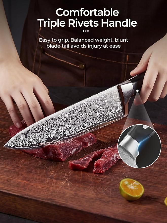 Knife Set, D.Perlla Kitchen Knife Set - Image 6