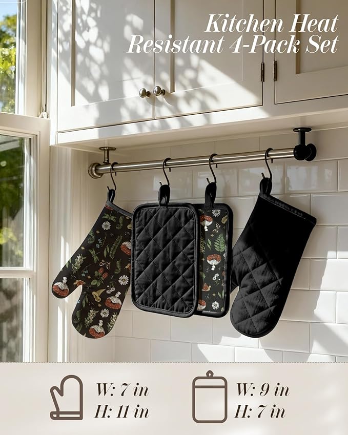 Miss Adola Cotton Oven Mitts and Pot Holders Sets - Image 4