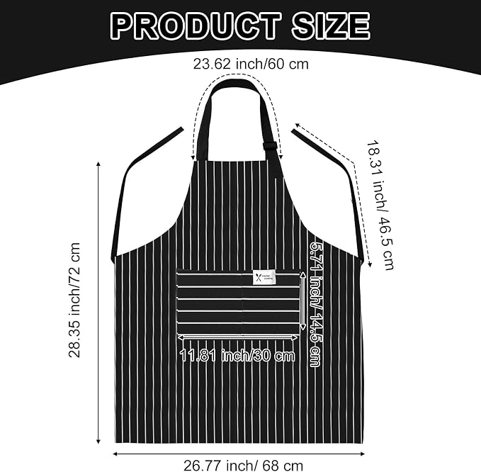 Janmercy 24 Pcs Aprons for Women Men - Image 2