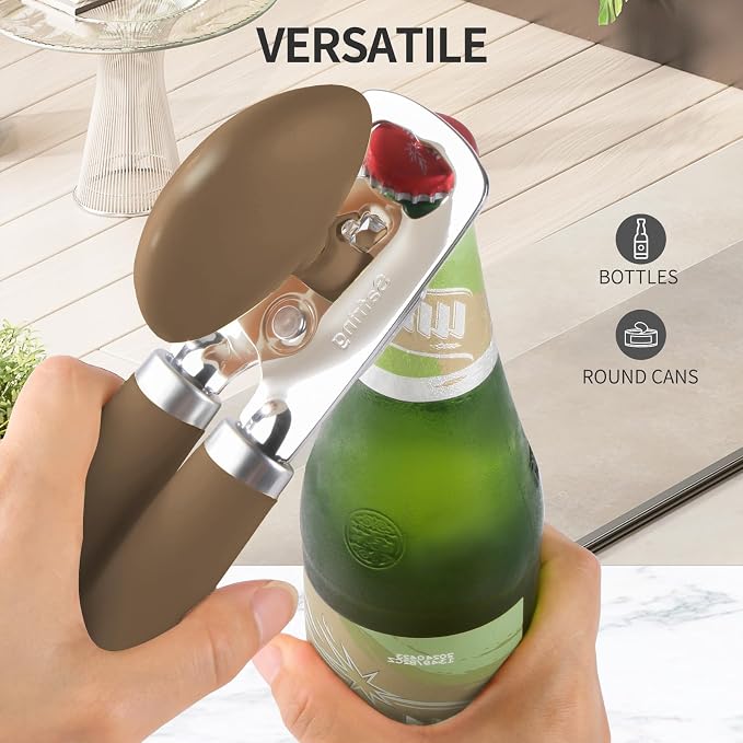Safring Can Opener Manual, Heavy Duty Stainless Steel Smooth Edge Can Opener - Image 6