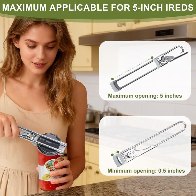 Adjustable Jar Opener –2026 Stainless Steel Can & Bottle Opener - Image 7