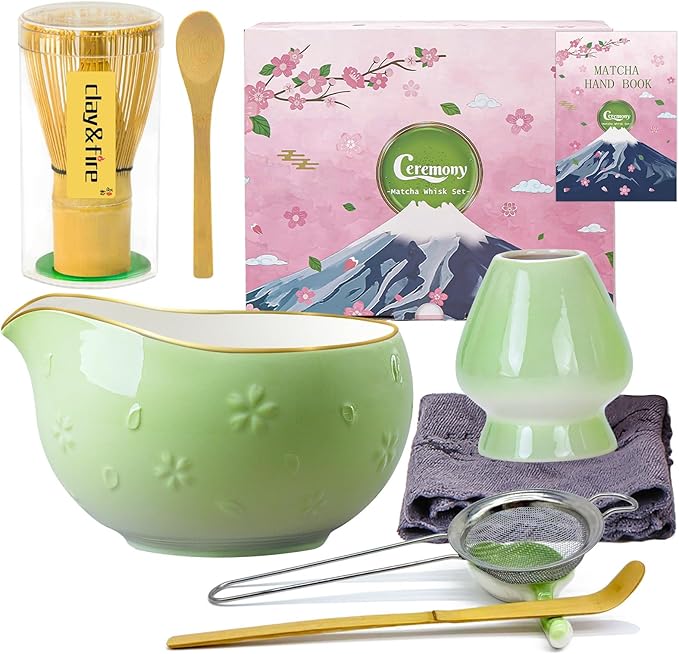 Clay&Fire Matcha Whisk Set, Gifts by FocusonMatchaWhiskSet