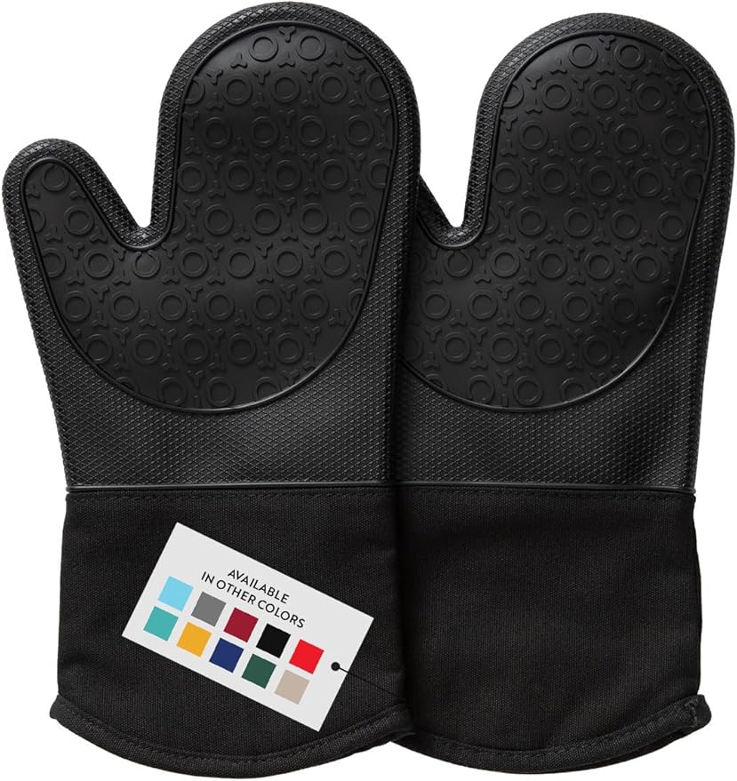 BPA-Free Silicone Oven Mitts Ultra Heat Resistant up to 500°F - Image 9