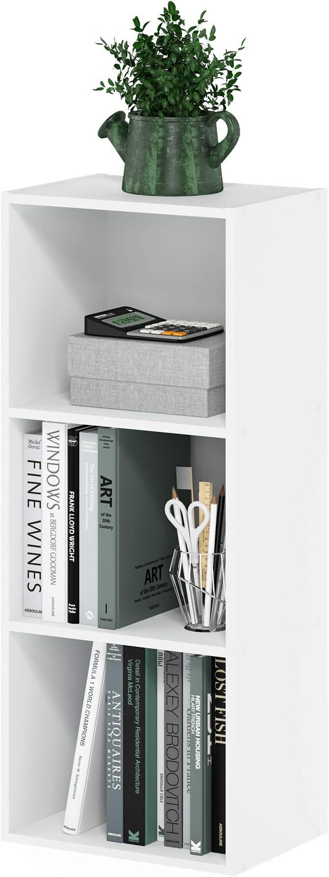 Furinno LUDER Book Shelf, 3-Cube Bookshelf, Bookcase by Furinno-FitsYourSpaceFitsYourBudget