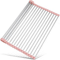 Tomorotec 21" x 15.5" Roll Up Dish Drying Rack Over Sink Drying Rack Sink Cover by Tomorotec