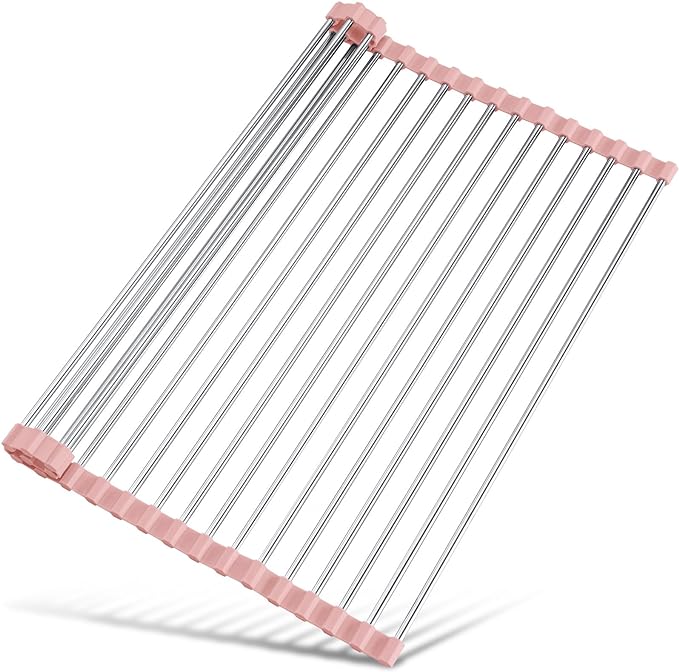 Tomorotec 21" x 15.5" Roll Up Dish Drying Rack Over Sink Drying Rack Sink Cover by Tomorotec