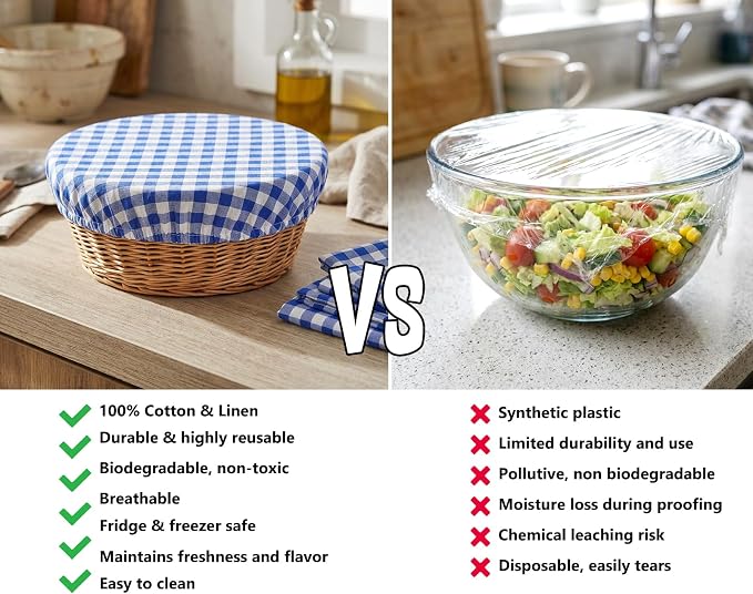 Reusable Bowl Covers, 5 Size Stretch Cloth Bowl Covers - Image 3