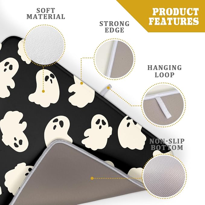 Halloween Ghosts Dish Drying Mat - Image 4
