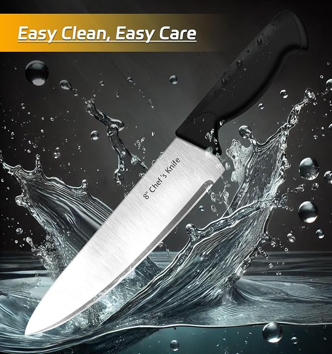 Knife Set, 6-Piece Kitchen Knife Set, German High Carbon Stainless Steel - Image 5