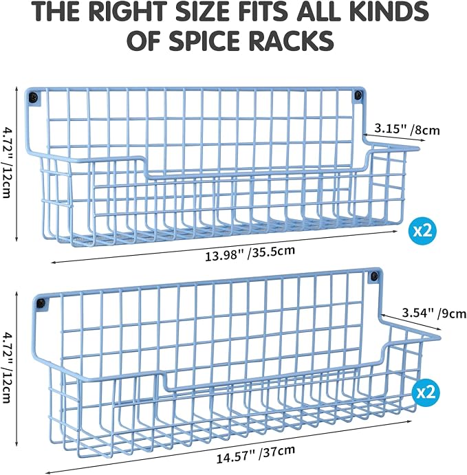 Spice Rack Wall Mount, Wall Spice Organizer - Image 2