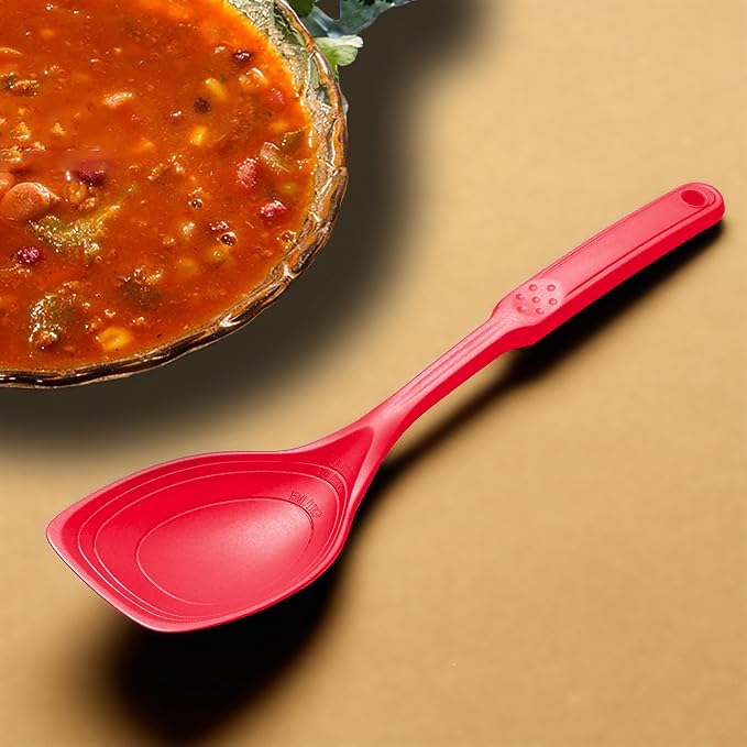 Large Silicone Cooking Spoon, Non-Stick Solid Spoon set - Image 8