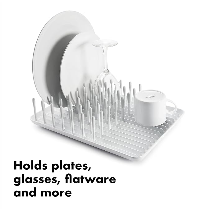 OXO Good Grips Compact Dish Rack Biscuit | - Image 3