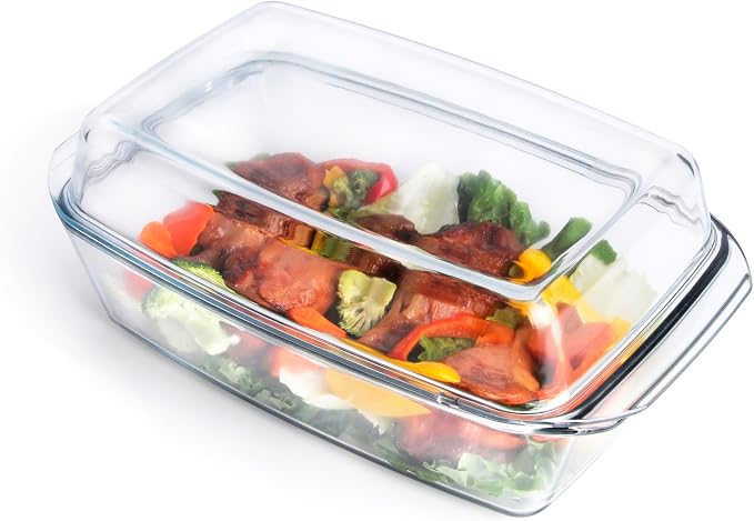 Rectangular Tempered Glass Casserole Dish - Image 2