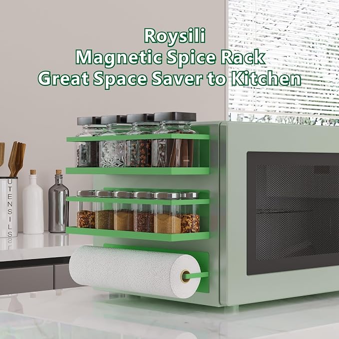 Magnetic Spice Rack For Refrigerator Magnetic Fridge Shelf For Kitchen Spice - Image 5
