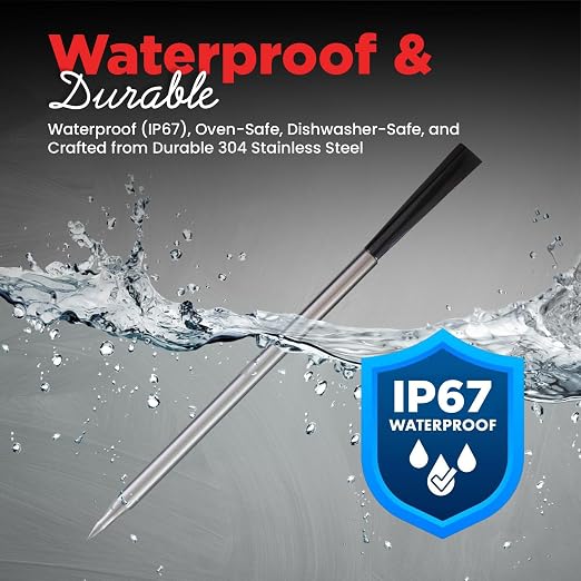 Meat Thermometer Digital Wireless –IP67 Waterproof, 48h Battery Life, Grill - Image 6