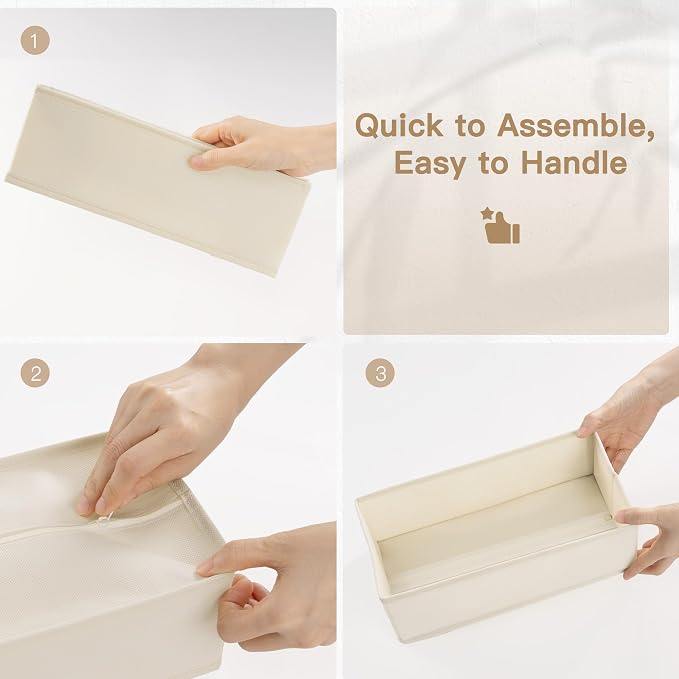 Criusia Drawer Organizer Clothes, 24 Pack Dresser Organizer - Image 7