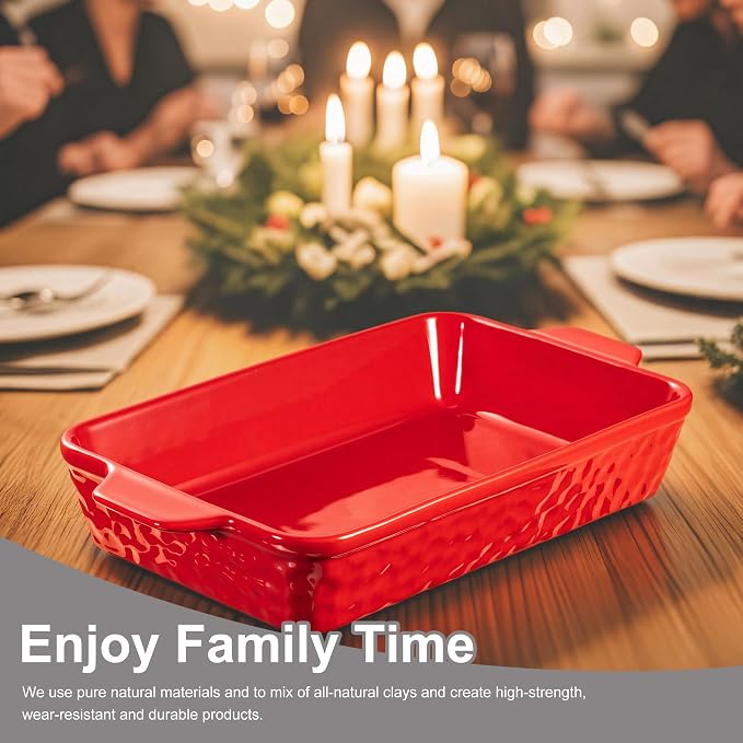 Dafuceramic Casserole Dishes for Oven, Baking Dishes, Ceramic Bakeware Sets of 4 - Image 7