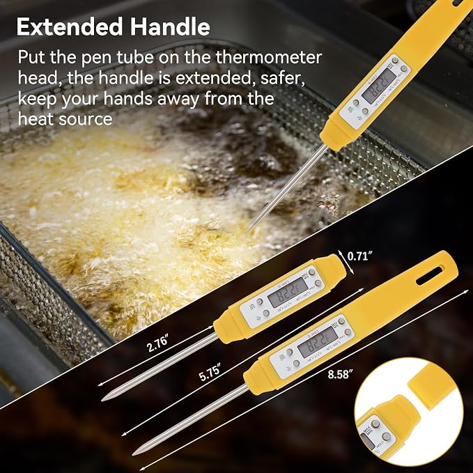 Akozon Digital Food Thermometer Automatic Calibration Pen High Accuracy - Image 6