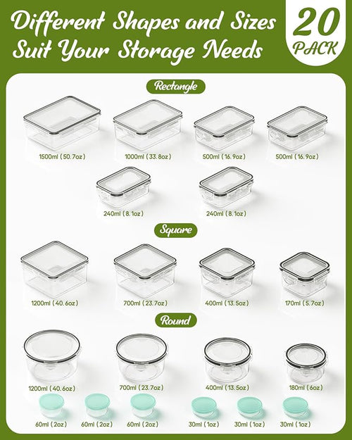 40 Piece Food Storage Containers - Image 2