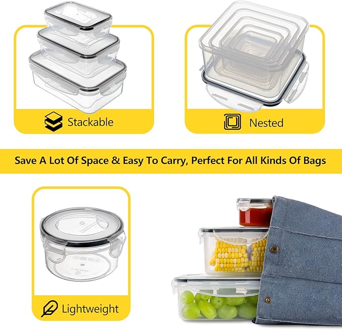 34 PCS Food Storage Containers Set - Image 5