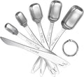 U-Taste Narrow Square Measuring Spoons: 18/8 Stainless Steel Kitchen Measure by U-Taste