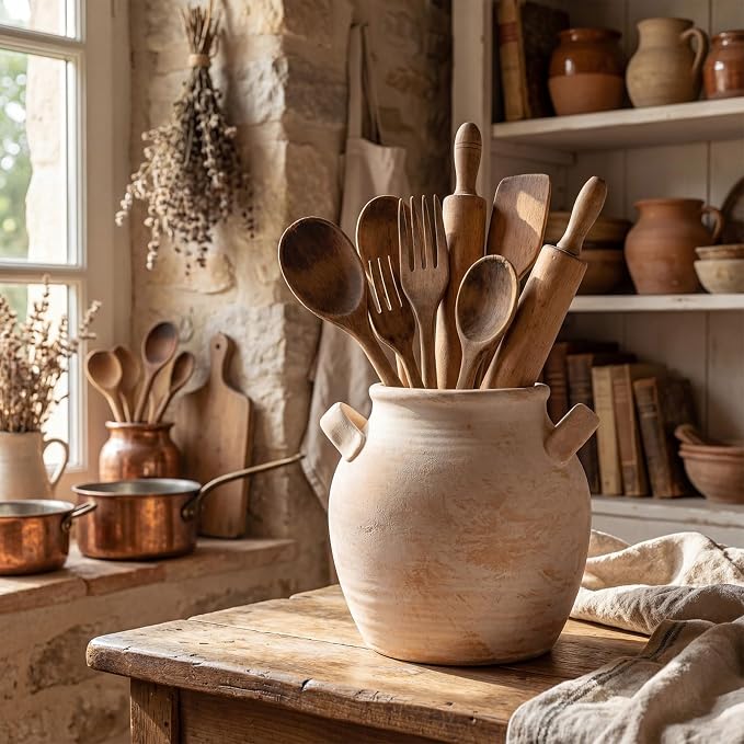 Havawish Rustic Kitchen Utensil Holder - Image 5