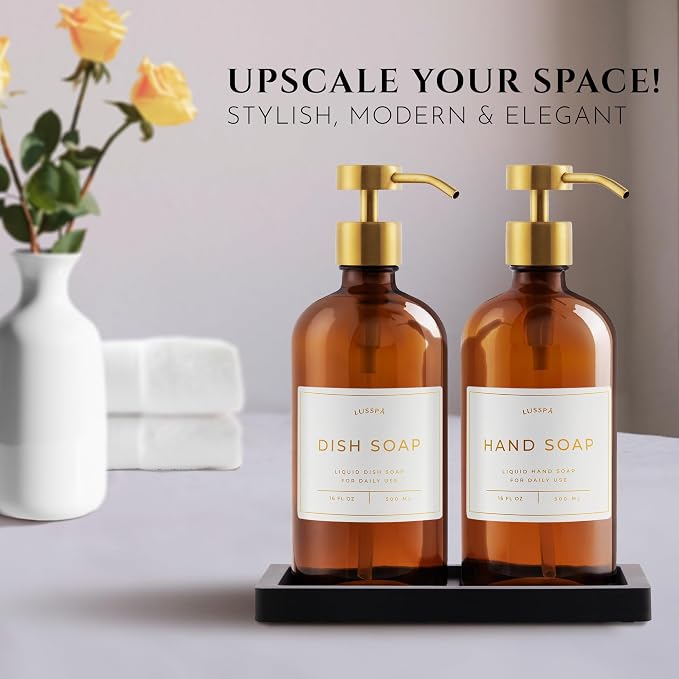Glass Soap Dispenser Set of 2 - Image 2
